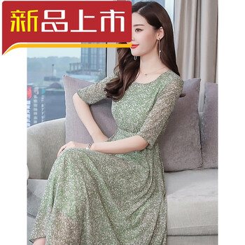 時(shí)尚印花連衣裙，塑造優(yōu)雅小女人