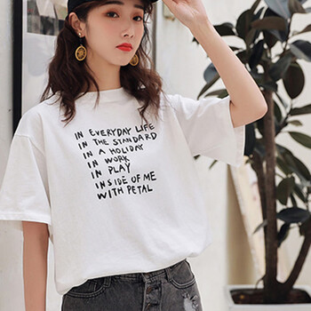 時(shí)尚印花短袖，打造優(yōu)雅小女人