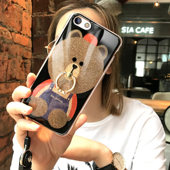 時(shí)尚防摔蘋(píng)果，硅膠保護手機殼