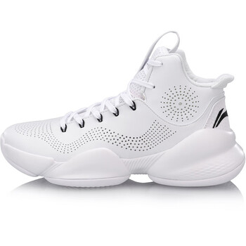 李寧（LI-NING）籃球鞋標準白/標準黑ABAN045-3 