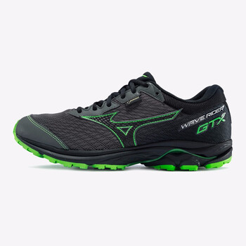 美津濃（MIZUNO）跑步鞋炭灰/黑/翠綠 