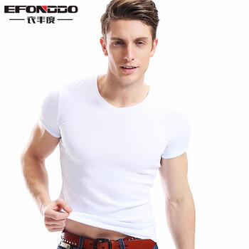 衣豐度（EFONDDO） 長袖 男士T恤 白色 XL，L，XXL，M