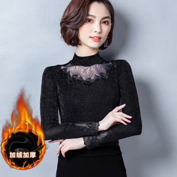 黑色長(zhǎng)袖泡泡袖T恤