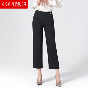 時(shí)尚條紋女褲，微胖妹子的福音！