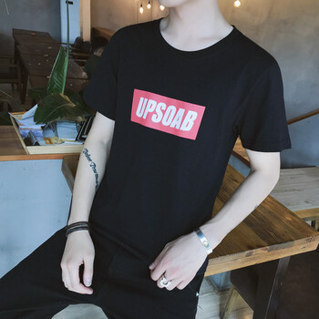 尊尚鳥（ZunshangniaO） 短袖 男士T恤 黑色 T23(UPSOAB) 