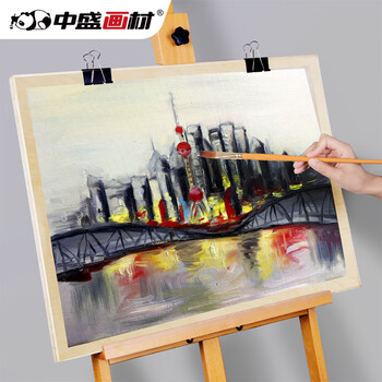 中盛画材（transon）素描画板实心木质A2绘图板4K4开椴木速写板夹画架板写生纸套装