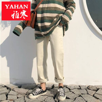 微胖妹子的福音，高腰牛仔褲顯瘦