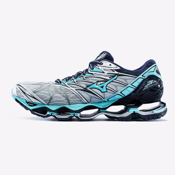 美津濃（MIZUNO）跑步鞋銀/淺綠/深藏青 37