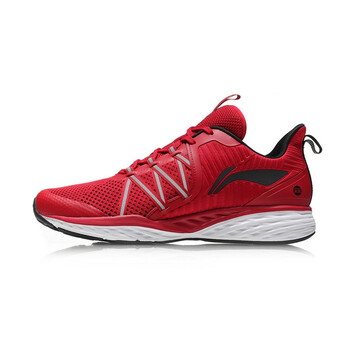 李寧（LI-NING）跑步鞋-4 公牛紅/標(biāo)準(zhǔn)黑 42