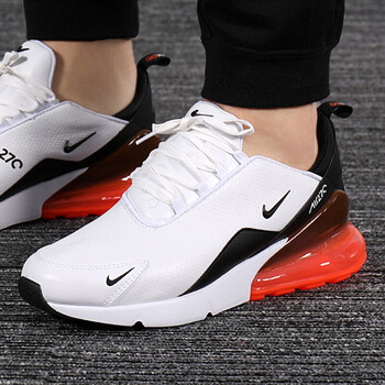 耐克（NIKE）跑步鞋黑白橙 BQ6171-100 