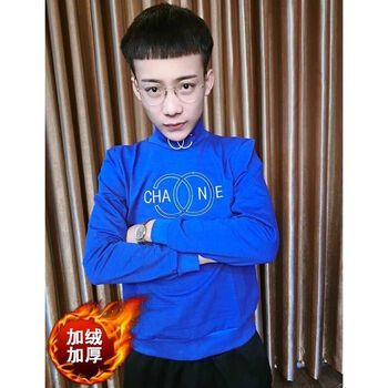 古萊登（GODLIKE） 長袖 男士T恤 雙C藍(lán) 