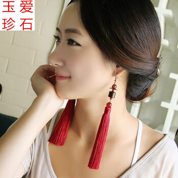 復(fù)古流蘇耳環(huán)，讓你的美上天