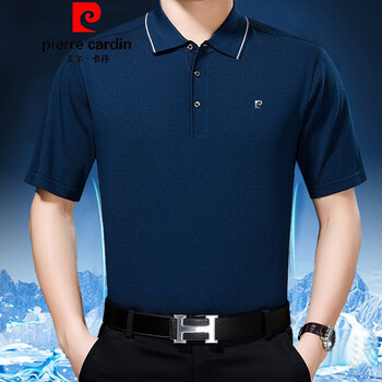 皮爾卡丹（pierrecardin） 短袖 男士T恤 藍(lán)色 f30378 