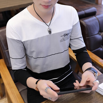 南極人（Nanjiren） 長(zhǎng)袖 男士T恤 98026上白色 XL，L，XXL，XXXL，M