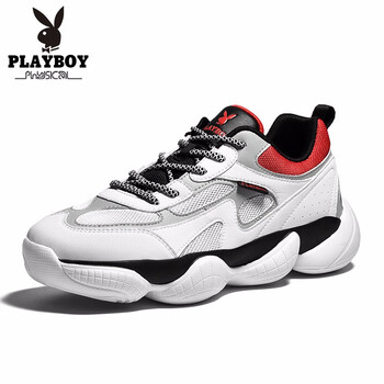 花花公子（PLAYBOY）男士白灰 43