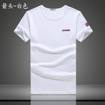 森馬（SEnMA） 短袖 男士T恤 森馬專(zhuān)柜官網(wǎng)正品森馬箭頭-白色旗艦店 