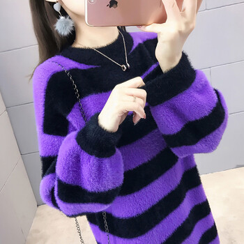 拼色套頭針織衫，打造甜美少女風(fēng)