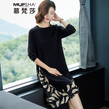 元素,樹葉,新款,樣式,流行,趨勢(shì),衣裙,雪紡