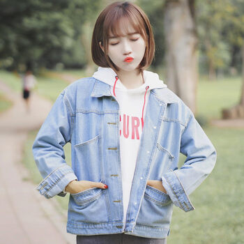 寬松長袖外套，穿出活力少女風(fēng)