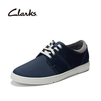 Clarks男士深藍色拼色（261398577） 40