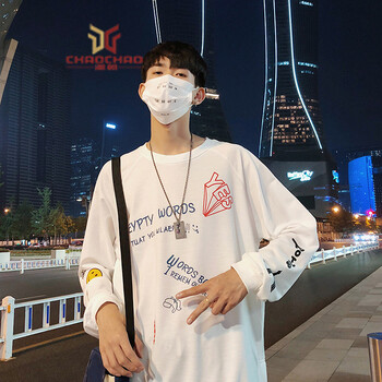 C2潮朝（C2 CHAOZHAO） 長(zhǎng)袖 男士T恤 白色長(zhǎng)袖W562 XL，L，XXL，M，XXXL