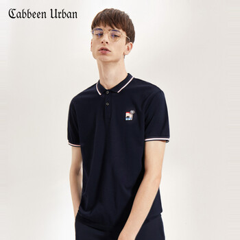Cabbeen Urban 短袖 男士T恤 藏青色97 