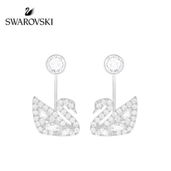 施華洛世奇（SWAROVSKI）耳釘，耳飾合金 仿水晶