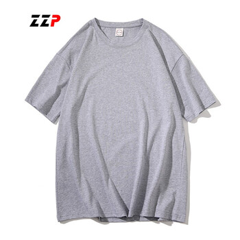 ZZP 短袖 男士T恤 淺灰色 