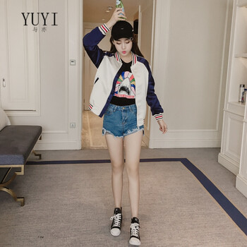 與亦（YUYI） 圓領(lǐng) 長袖 女 短外套 口袋