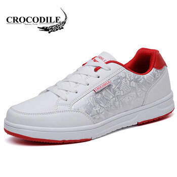 鱷魚恤（CROCODILE）男士白紅 40