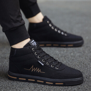 力沃克（LWOK）男士黑金色（高幫） 39