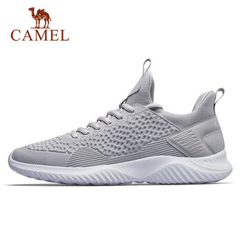 駱駝（CAMEL）跑步鞋灰色   男款A(yù)832318695 