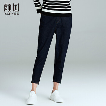 顏域（YANYEE）  直筒褲 女 長褲 牛仔褲