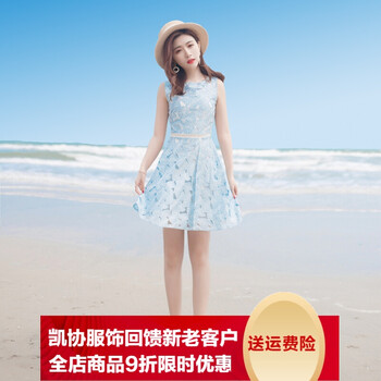 氣質(zhì)印花裙，微胖妹子的小心機(jī)