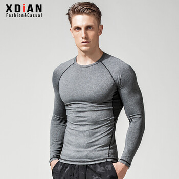 續(xù)點（XDIAN） 長袖 男士T恤 深花灰 