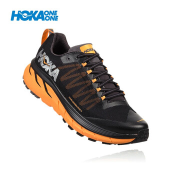 HOKA ONE ONE跑步鞋黑/橘黃 