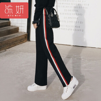 流妍 高腰  女 長褲 休閑褲