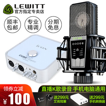 萊維特（LEWITT）  懸掛式 麥克風(fēng) 萊維特LCT640+艾肯4nano套裝