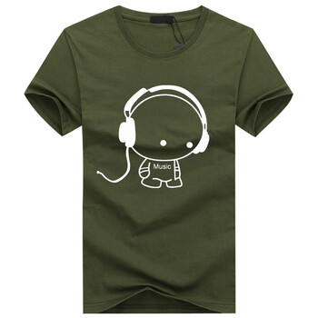 賓宇兄弟（BINYUXD） 短袖 男士T恤 軍綠色 S，XL，L，XXL，加大，M，XXXL