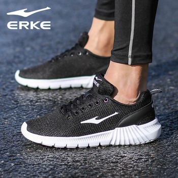 鴻星爾克（ERKE）跑步鞋正黑/正白 3065 