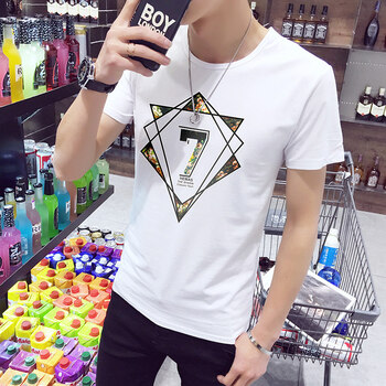deciuhlae 短袖 男士T恤 D705白色 