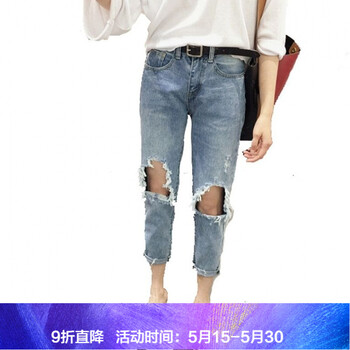 時髦破洞牛仔褲，微胖女生的福音