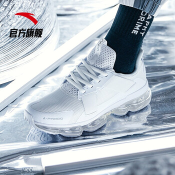 安踏（ANTA）跑步鞋（簡約版）安踏白/霧灰 41