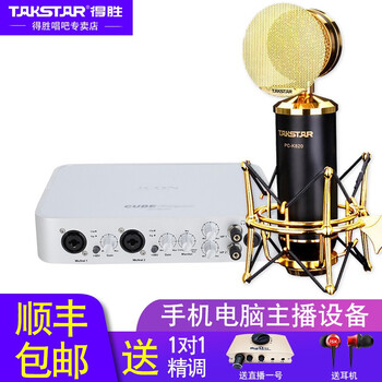 得勝（TAKSTAR）  懸掛式 麥克風(fēng) 得勝K820+艾肯6nano