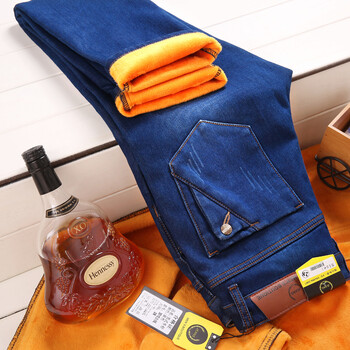 感受潮約 直筒褲 青春休閑 男士牛仔褲