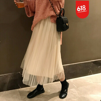 純色半身裙，微胖妹子也能美美噠