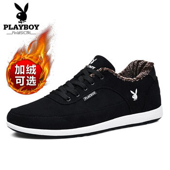 花花公子（PLAYBOY）男士黑色 冬季加絨款 41