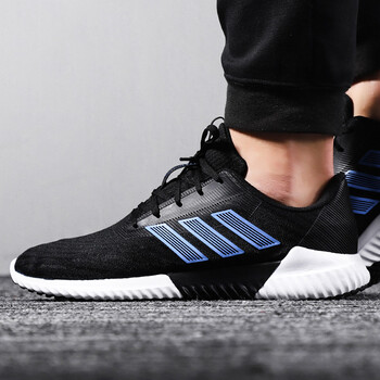 阿迪達斯（Adidas）跑步鞋B75874/藍灰 