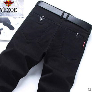 英佐（YEZOE） 修身褲 青春休閑 男士牛仔褲