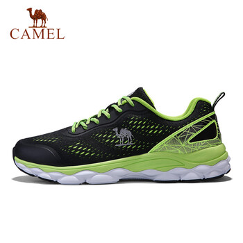 駱駝（CAMEL）跑步鞋黑/熒光綠 45以上